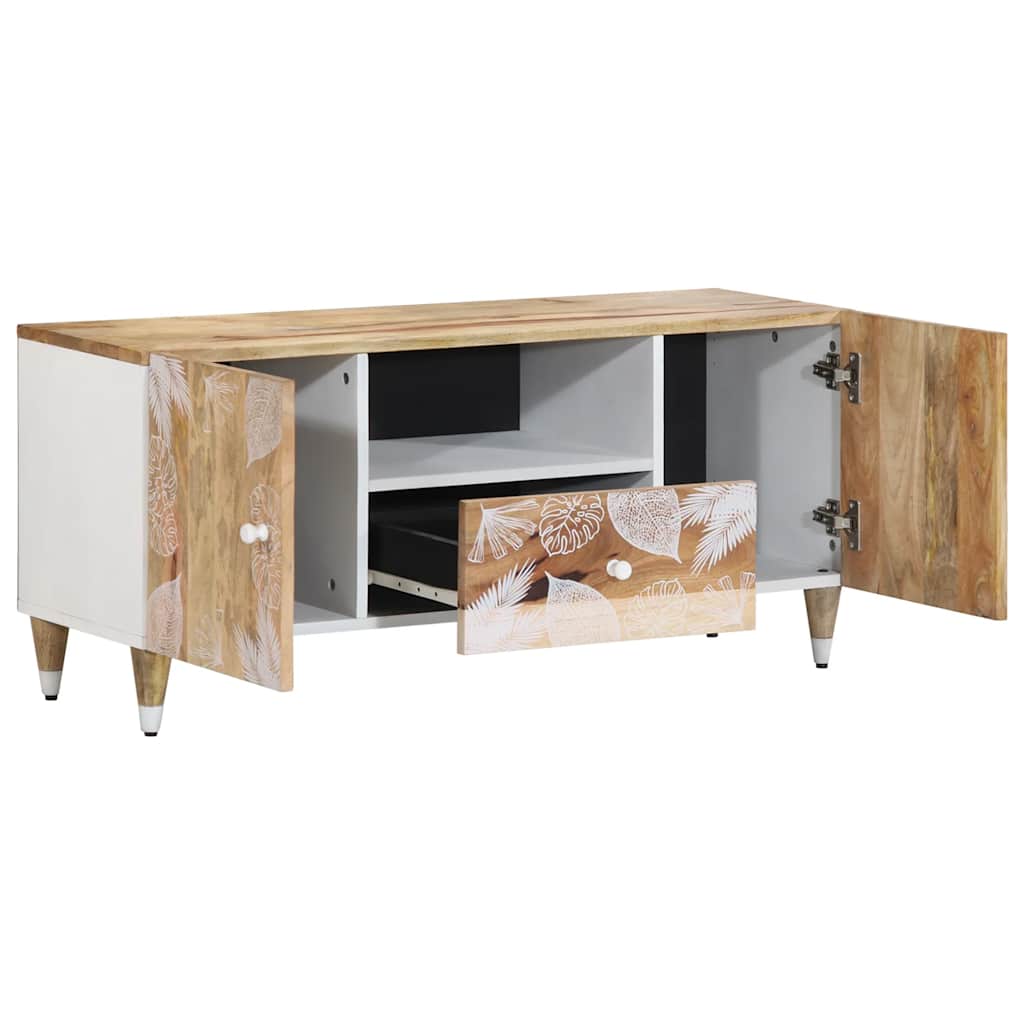 TV-Schrank 105x33,5x46 cm Massivholz Mango - Pazzar.ch