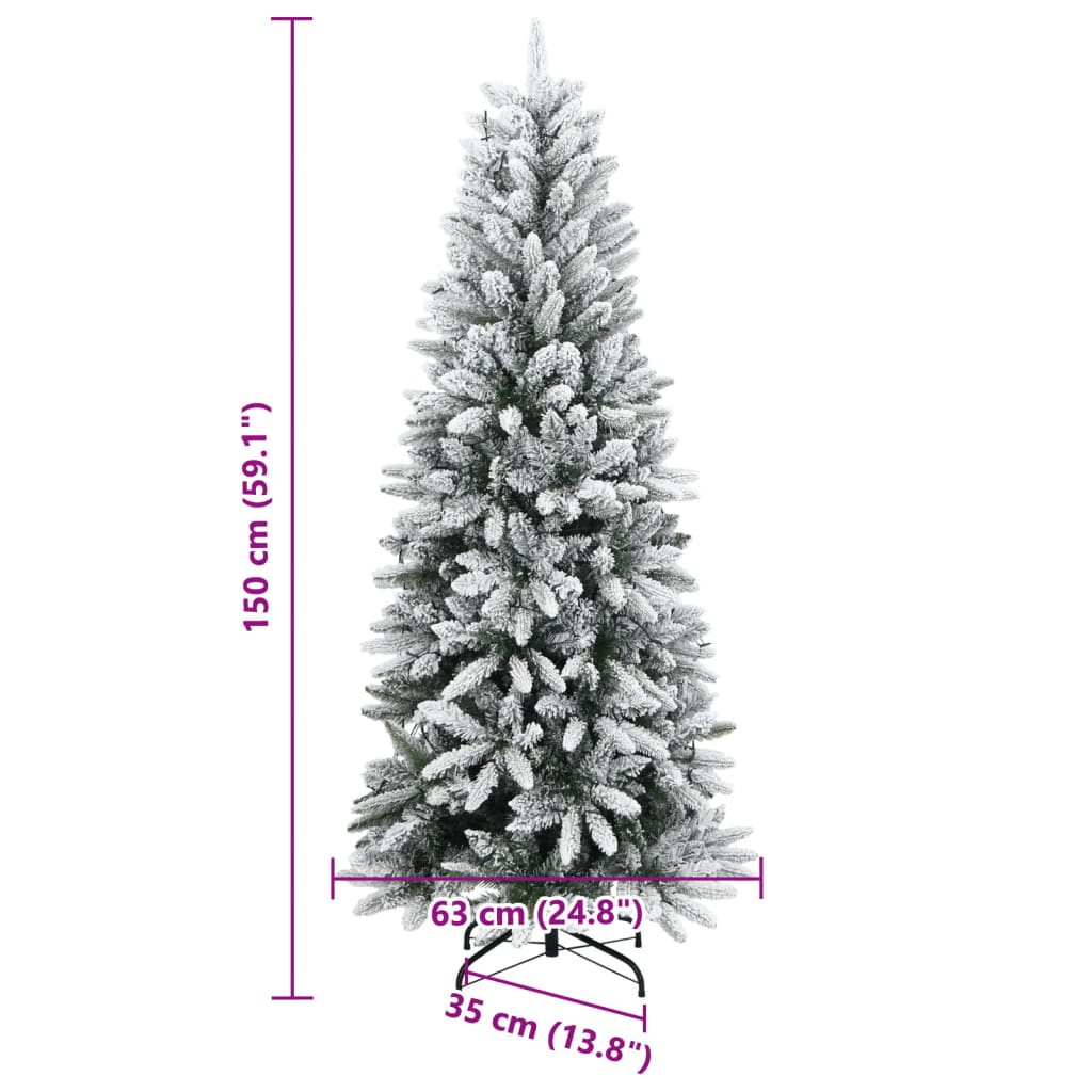 Künstlicher Weihnachtsbaum mit Schnee 150 LEDs 150 cm - Pazzar.ch