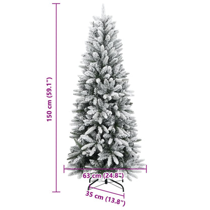 Künstlicher Weihnachtsbaum mit Schnee 150 LEDs 150 cm - Pazzar.ch