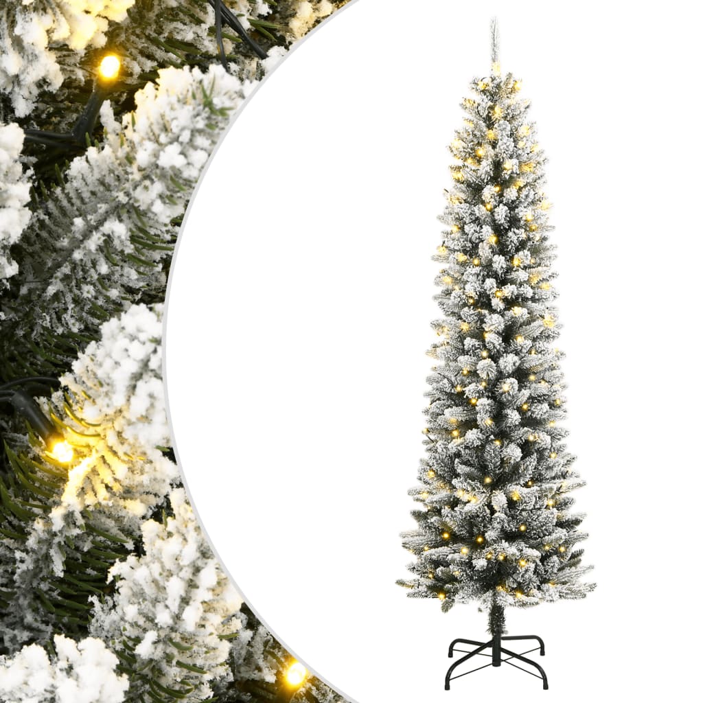 Künstlicher Weihnachtsbaum mit Schnee 150 LEDs 120 cm