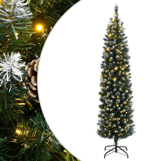 Künstlicher Weihnachtsbaum Schlank 150 LEDs 150 cm - Pazzar.ch