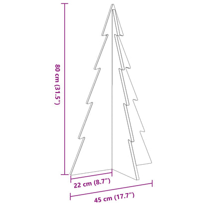 Weihnachtsbaum Holz zum Schmücken 80 cm Massivholz Kiefer - Pazzar.ch