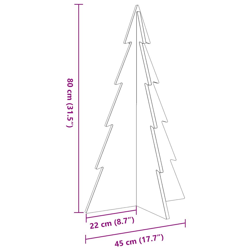 Weihnachtsbaum zum Schmücken Weiß 80 cm Massivholz Kiefer - Pazzar.ch