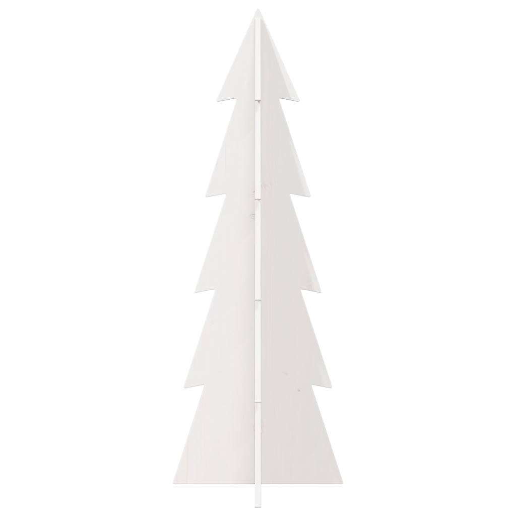 Weihnachtsbaum zum Schmücken Weiß 112 cm Massivholz Kiefer - Pazzar.ch