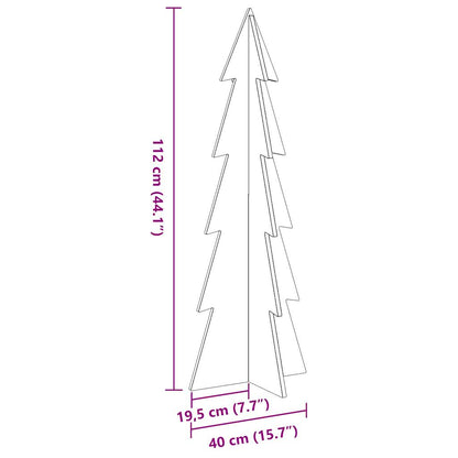 Weihnachtsbaum zum Schmücken Weiß 112 cm Massivholz Kiefer - Pazzar.ch