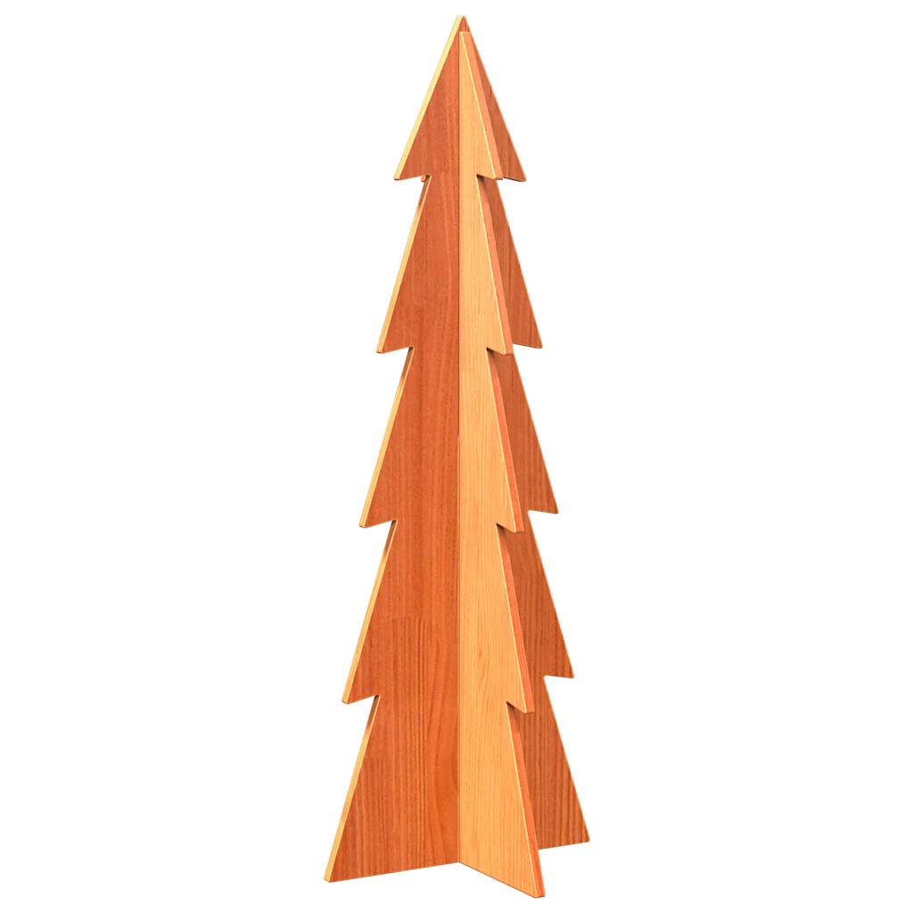 Weihnachtsbaum zum Schmücken Wachsbraun 112cm Massivholz Kiefer - Pazzar.ch