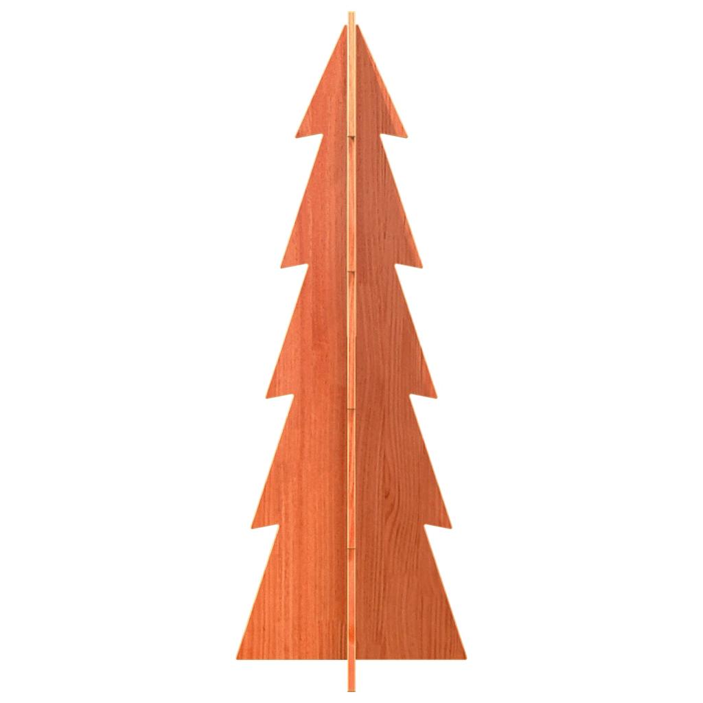 Weihnachtsbaum zum Schmücken Wachsbraun 112cm Massivholz Kiefer