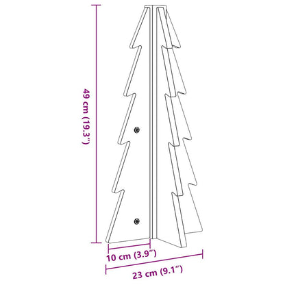 Weihnachtsbaum Holz zum Schmücken 49 cm Massivholz Kiefer - Pazzar.ch