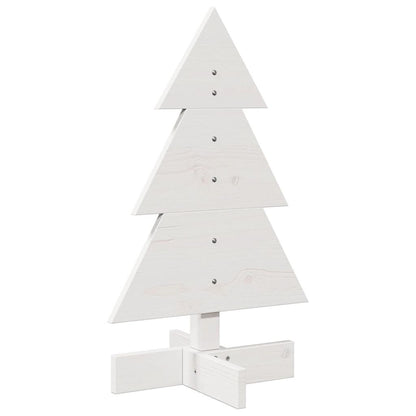 Weihnachtsbaum zum Schmücken Weiß 60 cm Massivholz Kiefer - Pazzar.ch