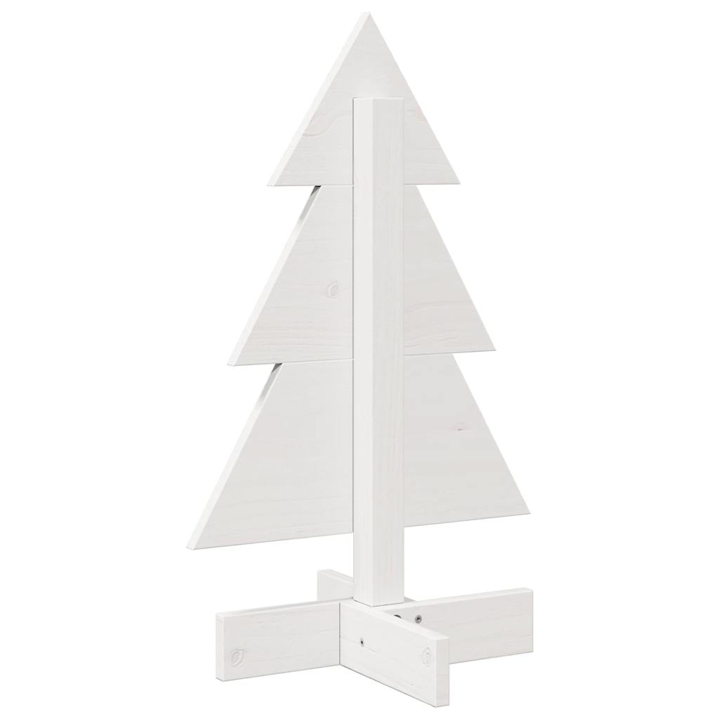 Weihnachtsbaum zum Schmücken Weiß 60 cm Massivholz Kiefer