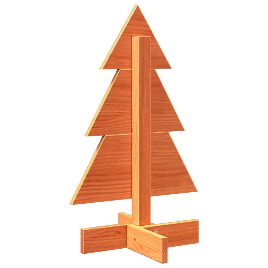 Weihnachtsbaum zum Schmücken Wachsbraun 60 cm Massivholz Kiefer - Pazzar.ch