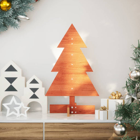 Weihnachtsbaum zum Schmücken Wachsbraun 60 cm Massivholz Kiefer - Pazzar.ch