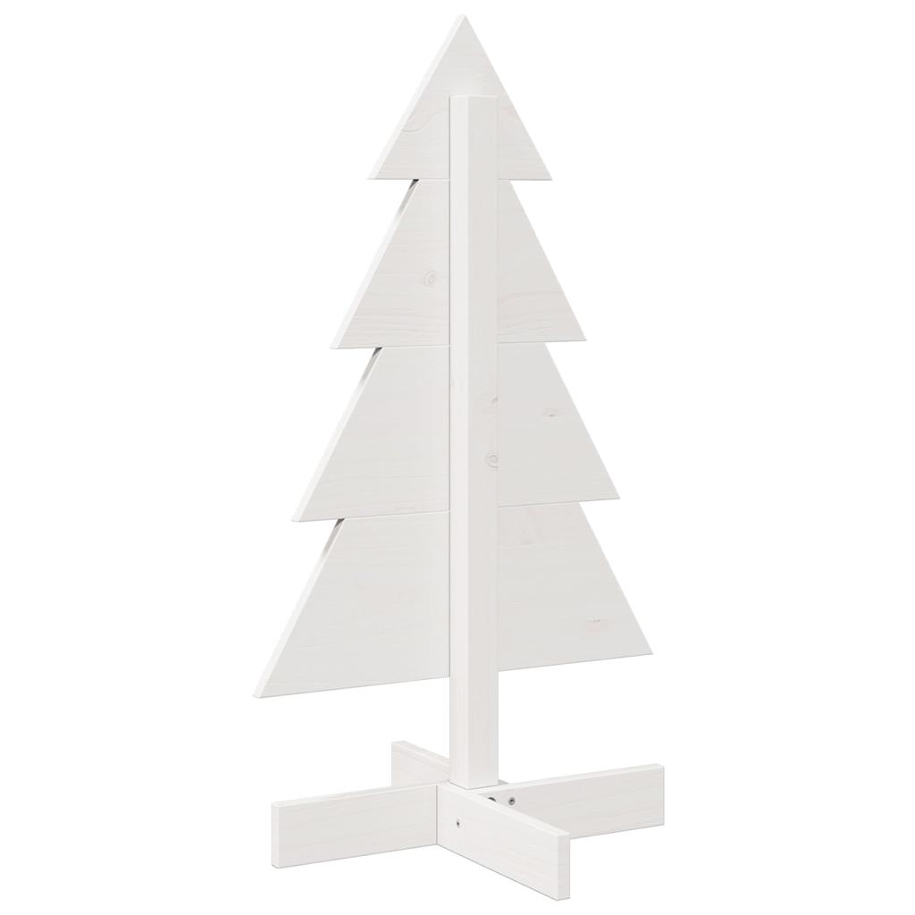 Weihnachtsbaum zum Schmücken Weiß 80 cm Massivholz Kiefer - Pazzar.ch