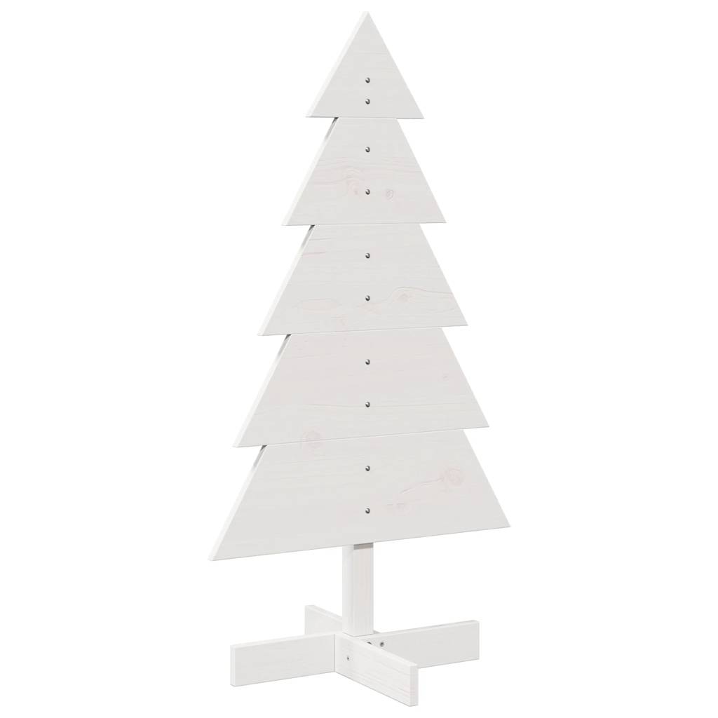 Weihnachtsbaum zum Schmücken Weiß 100 cm Massivholz Kiefer - Pazzar.ch