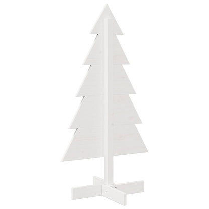 Weihnachtsbaum zum Schmücken Weiß 100 cm Massivholz Kiefer - Pazzar.ch