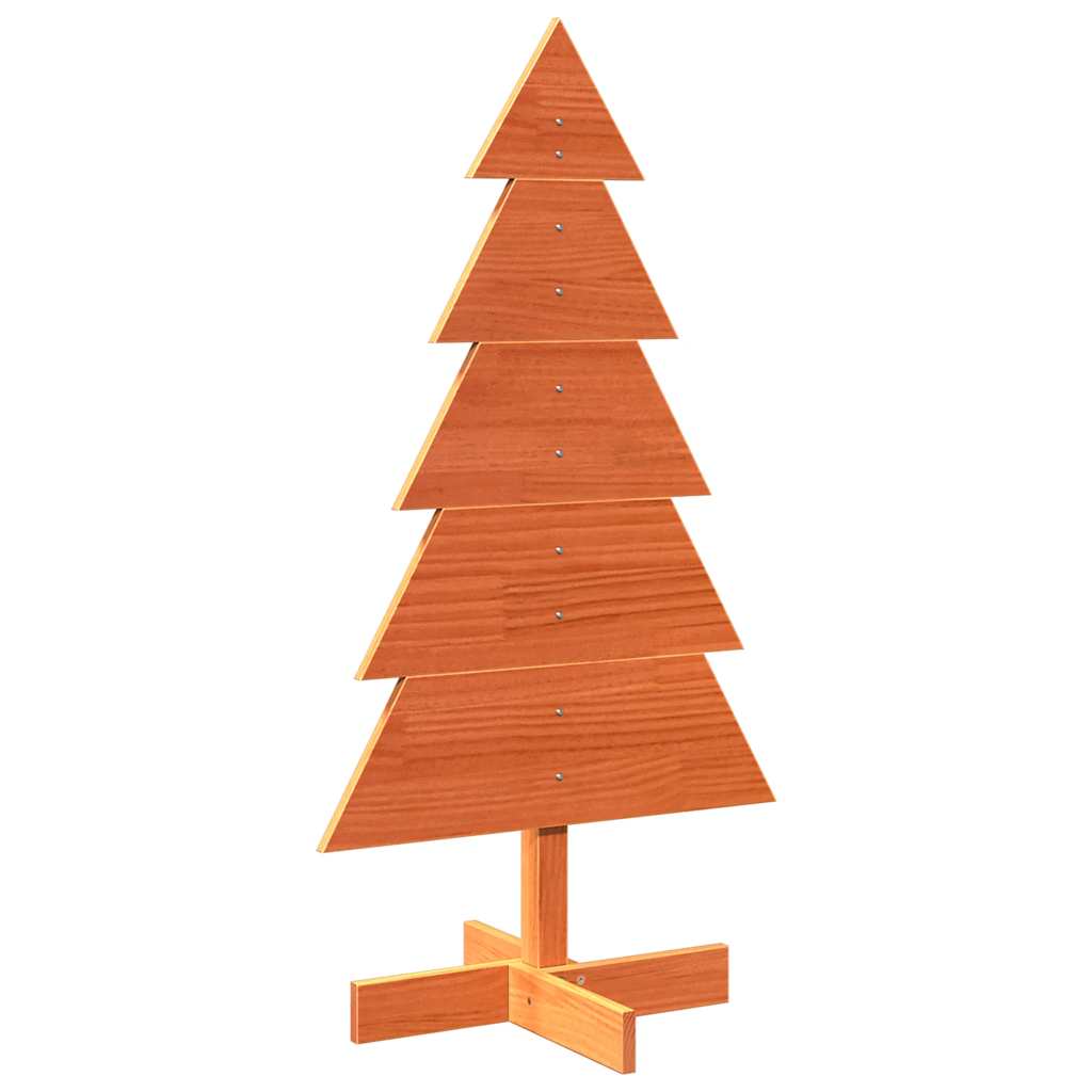 Weihnachtsbaum zum Schmücken Wachsbraun 100cm Massivholz Kiefer - Pazzar.ch