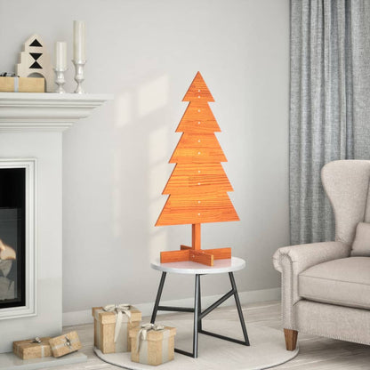 Weihnachtsbaum zum Schmücken Wachsbraun 100cm Massivholz Kiefer - Pazzar.ch