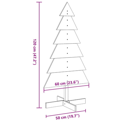 Weihnachtsbaum Holz zum Schmücken 120 cm Massivholz Kiefer - Pazzar.ch