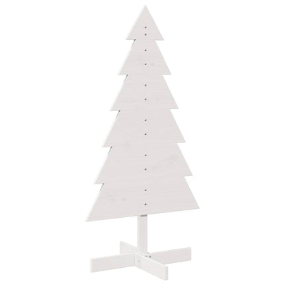 Weihnachtsbaum zum Schmücken Weiß 120 cm Massivholz Kiefer - Pazzar.ch