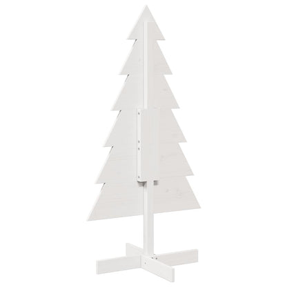 Weihnachtsbaum zum Schmücken Weiß 120 cm Massivholz Kiefer - Pazzar.ch