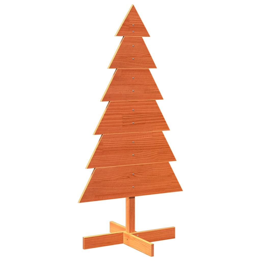 Weihnachtsbaum zum Schmücken Wachsbraun 120cm Massivholz Kiefer - Pazzar.ch