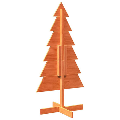 Weihnachtsbaum zum Schmücken Wachsbraun 120cm Massivholz Kiefer - Pazzar.ch