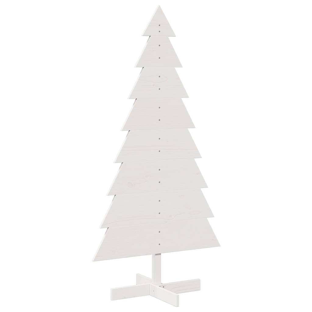 Weihnachtsbaum zum Schmücken Weiß 150 cm Massivholz Kiefer - Pazzar.ch