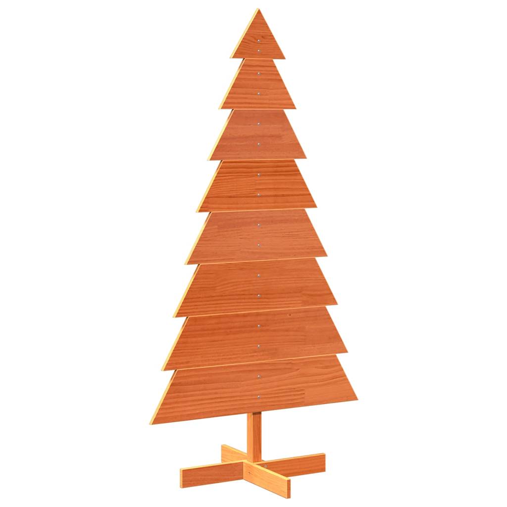 Weihnachtsbaum zum Schmücken Wachsbraun 150cm Massivholz Kiefer