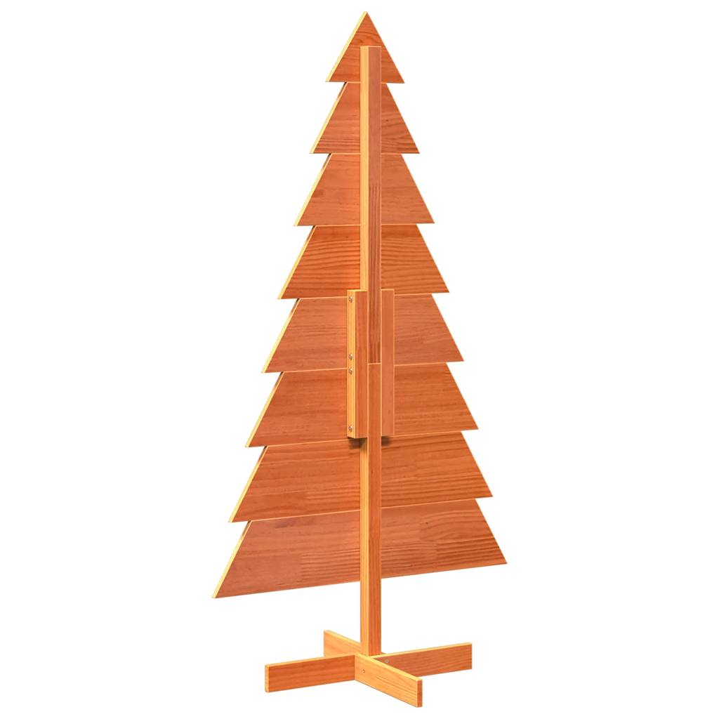 Weihnachtsbaum zum Schmücken Wachsbraun 150cm Massivholz Kiefer - Pazzar.ch