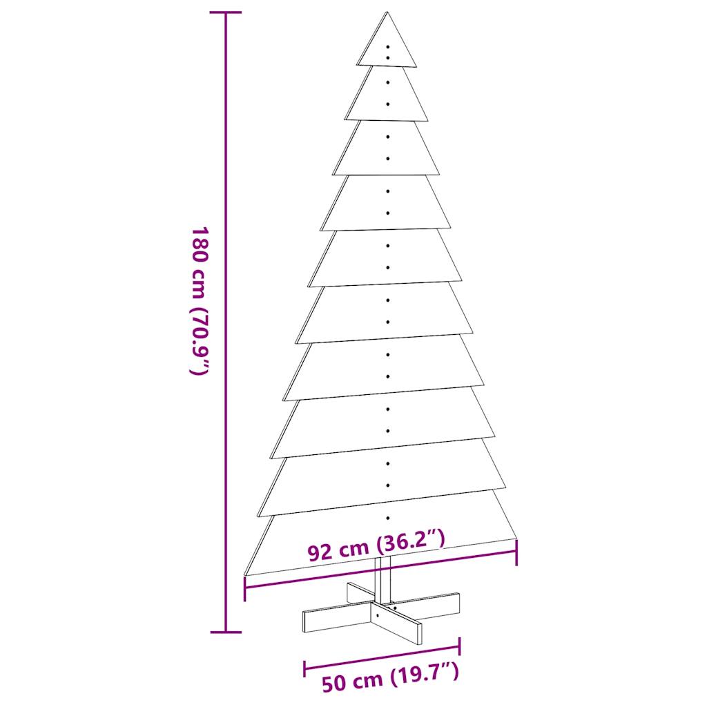 Weihnachtsbaum zum Schmücken Weiß 180 cm Massivholz Kiefer - Pazzar.ch