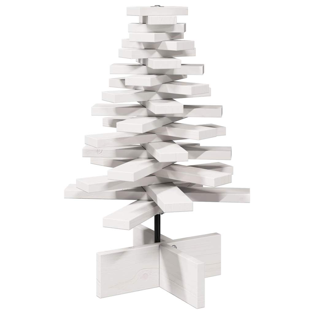 Weihnachtsbaum zum Schmücken Weiß 60 cm Massivholz Kiefer - Pazzar.ch