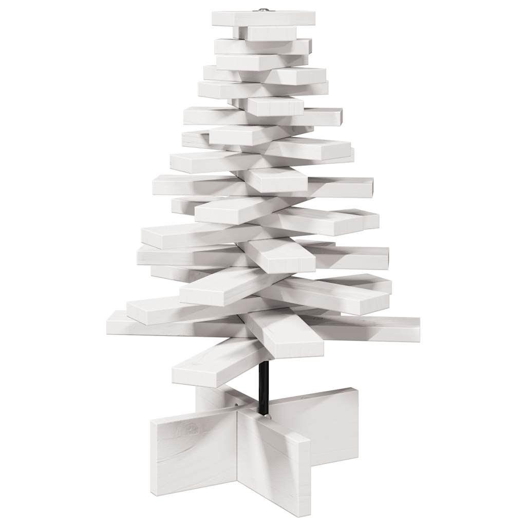 Weihnachtsbaum zum Schmücken Weiß 60 cm Massivholz Kiefer - Pazzar.ch