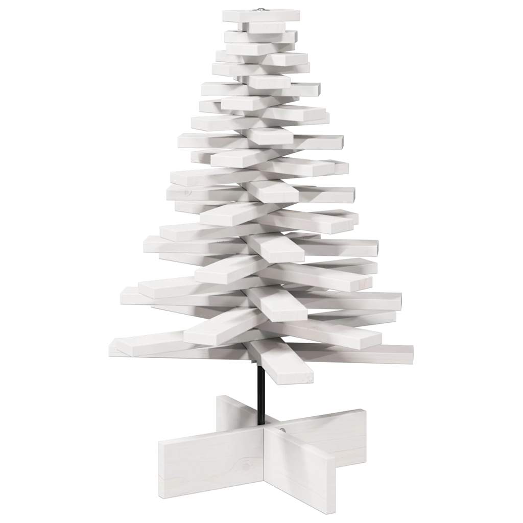 Weihnachtsbaum zum Schmücken Weiß 80 cm Massivholz Kiefer - Pazzar.ch