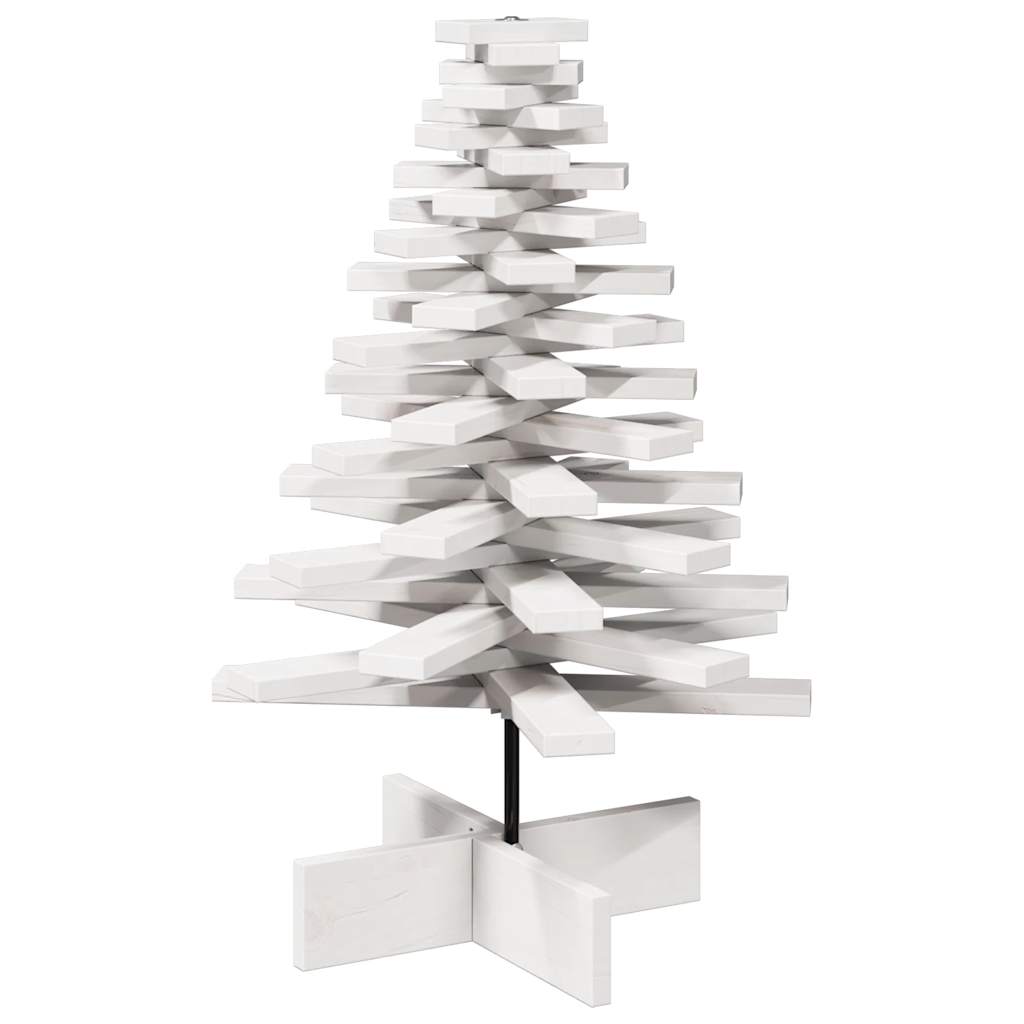 Weihnachtsbaum zum Schmücken Weiß 80 cm Massivholz Kiefer - Pazzar.ch