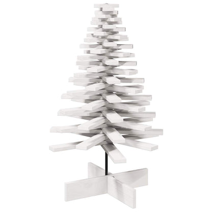 Weihnachtsbaum zum Schmücken Weiß 100 cm Massivholz Kiefer - Pazzar.ch