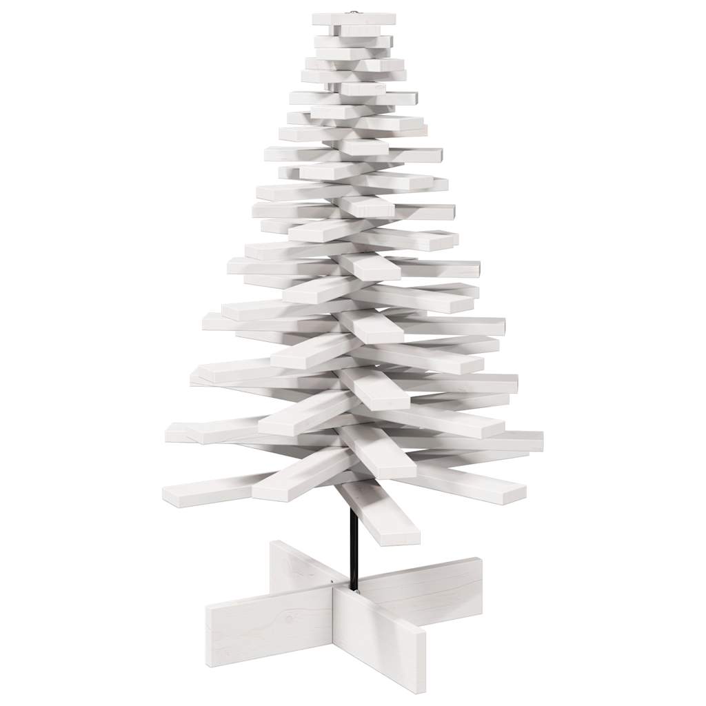 Weihnachtsbaum zum Schmücken Weiß 100 cm Massivholz Kiefer - Pazzar.ch