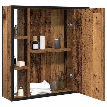 Bad-Spiegelschrank Altholz-Optik 60x16x60 cm Holzwerkstoff - Pazzar.ch