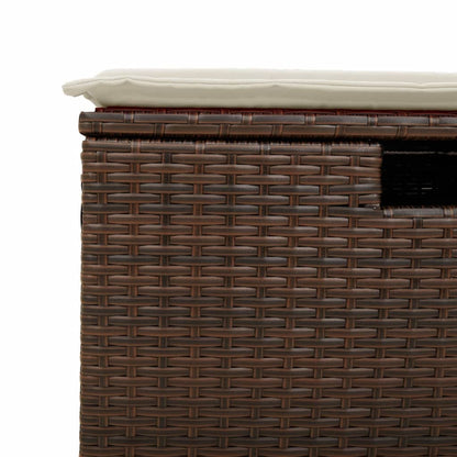 8-tlg. Garten-Sofagarnitur mit Kissen Braun Poly Rattan - Pazzar.ch