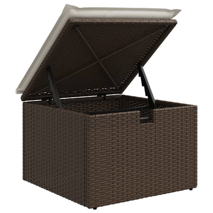 8-tlg. Garten-Sofagarnitur mit Kissen Braun Poly Rattan - Pazzar.ch