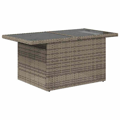 8-tlg. Garten-Sofagarnitur mit Kissen Grau Poly Rattan - Pazzar.ch