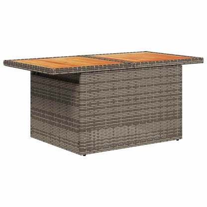 8-tlg. Garten-Sofagarnitur mit Kissen Grau Poly Rattan - Pazzar.ch