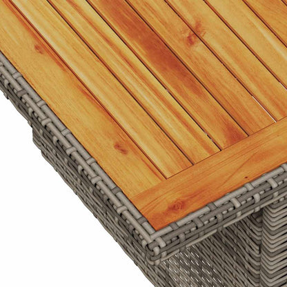 8-tlg. Garten-Sofagarnitur mit Kissen Grau Poly Rattan - Pazzar.ch