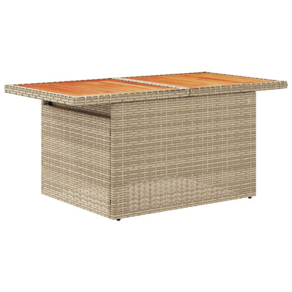 10-tlg. Garten-Sofagarnitur mit Kissen Beige Poly Rattan - Pazzar.ch