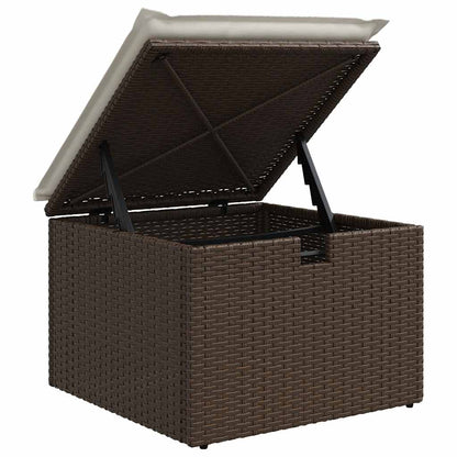 8-tlg. Garten-Sofagarnitur mit Kissen Braun Poly Rattan - Pazzar.ch