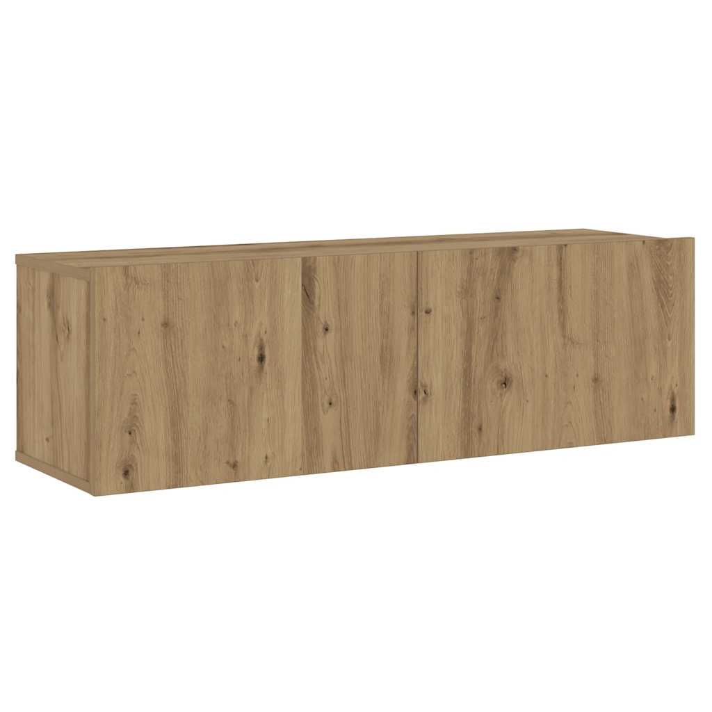 TV-Wandschränke 3 Stk. Artisan-Eiche Holzwerkstoff