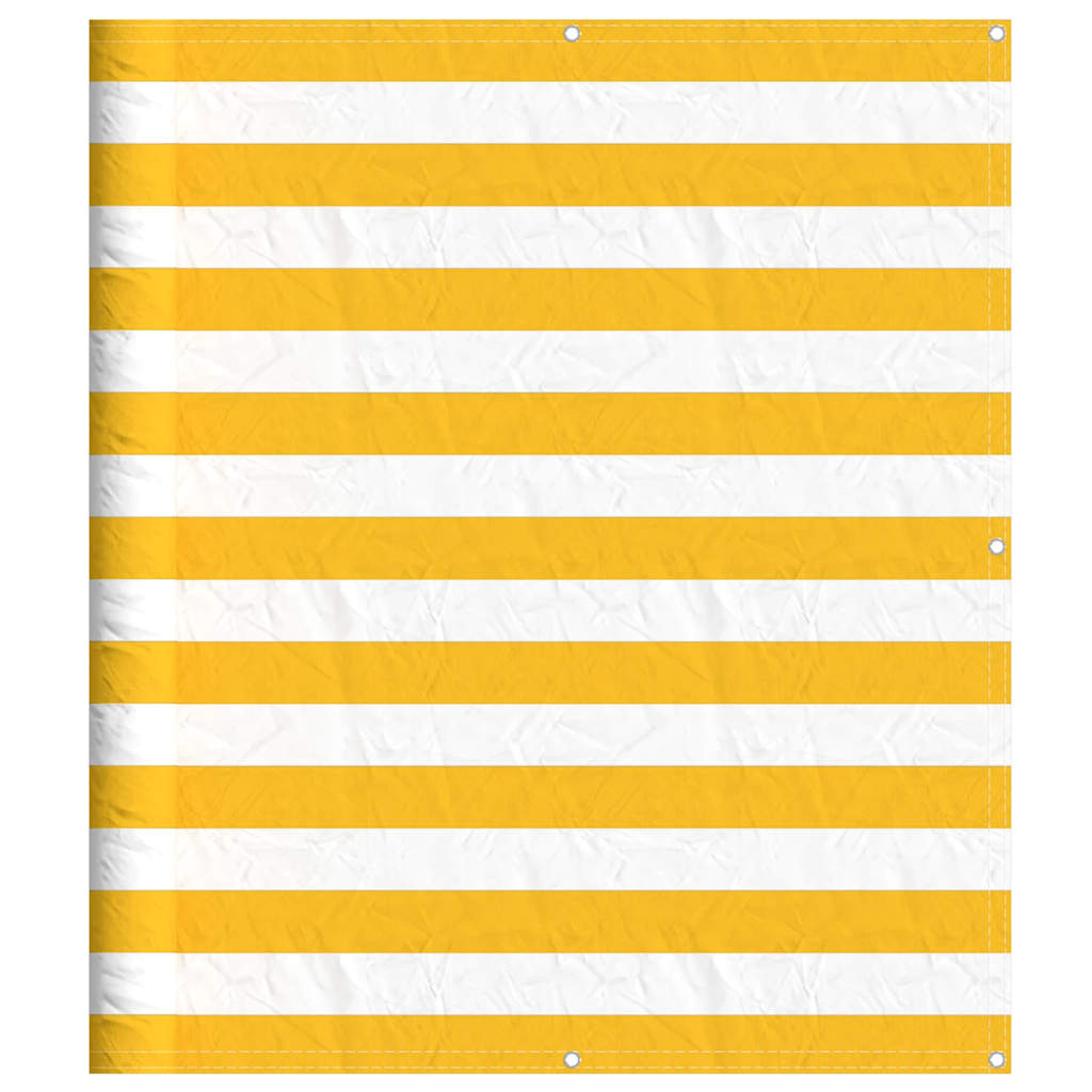 Balkon-Sichtschutz Gelb und Weiß Gestreift 120x800 cm - Pazzar.ch