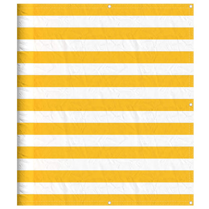 Balkon-Sichtschutz Gelb und Weiß Gestreift 120x800 cm - Pazzar.ch