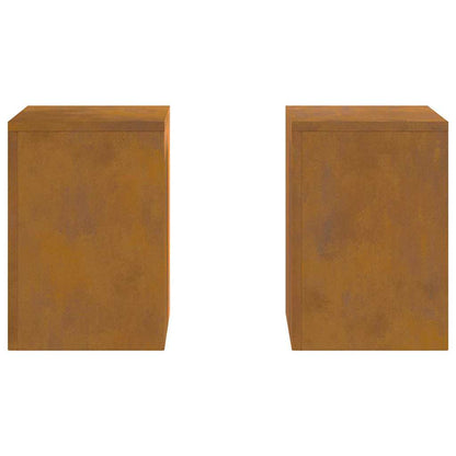 Pflanzenständer 2 pcs Rostig 24 x 24 x 35 cm