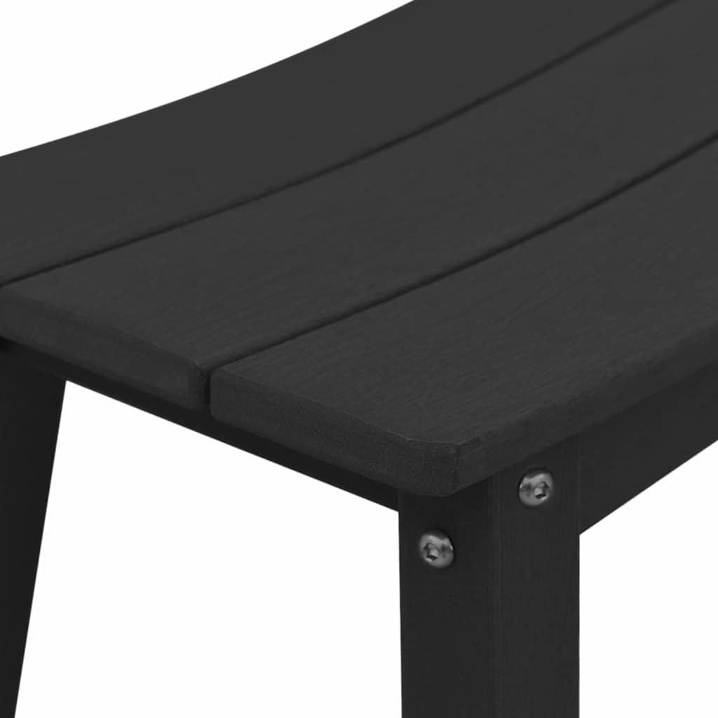 Barhocker 2 pcs Schwarz 52 x 43 x 73.5cm HDPE