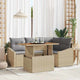 Garten Essgruppe mit Kissen Beige und Grau 100 x 55 x 73 cm